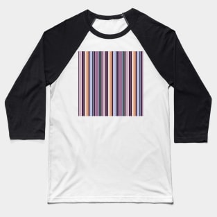 Vertical stripes in harmony of blue and purple color Baseball T-Shirt